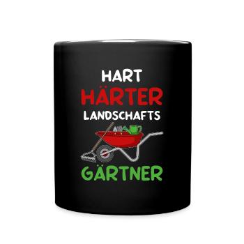 Gartenarbeit Landschaftsgärtner Garten - Tasse einfarbig - Schwarz - Vorne