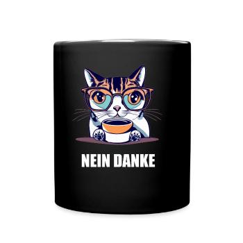 Nein Danke - Tasse einfarbig - Schwarz - Vorne