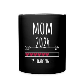 Femme enceinte 2024 Cadeau bébé enceinte - Mug uni - noir - Devant