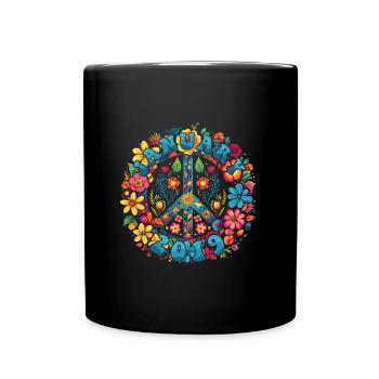 Flower Power Hippie Anniversaire - Janvier 2019 - Mug uni - noir - Devant