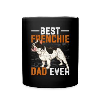 Best Frenchie Daddy Gift Dogs Bulldog - Full Colour Mug - black - Front