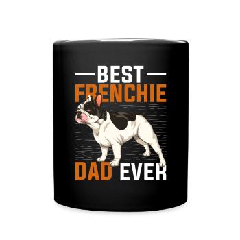 Best Dogs Daddy Father's Day Gift Frenchie - Full Colour Mug - black - Front
