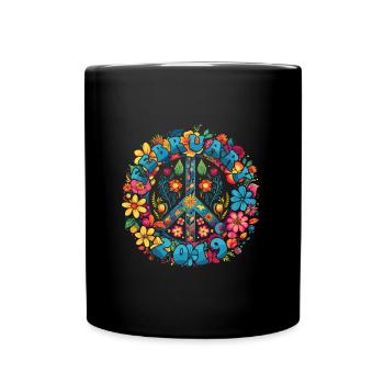 Flower Power Hippie Birthday - Février 2019 - Mug uni - noir - Devant
