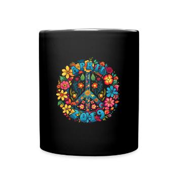 Flower Power Hippie Birthday - Avril 2019 - Mug uni - noir - Devant