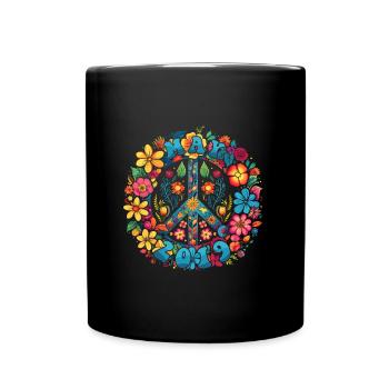 Flower Power Hippie Anniversaire - Mai 2019 - Mug uni - noir - Devant