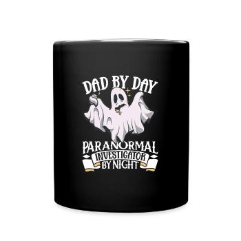 Dad is a ghost hunter - Full Colour Mug - black - Front