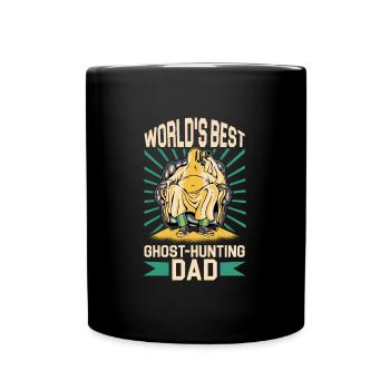 Papa est le meilleur chasseur de fantômes du monde - Mug uni - noir - Devant