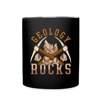 Steinsammler Geologe Geschenk Lustiges Geologie - Tasse einfarbig - Schwarz - Vorne