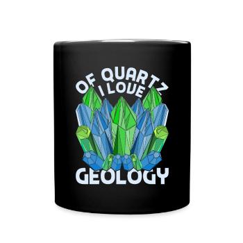 Géologie Amour Quartz Drôle Cadeau Géologue - Mug uni - noir - Devant