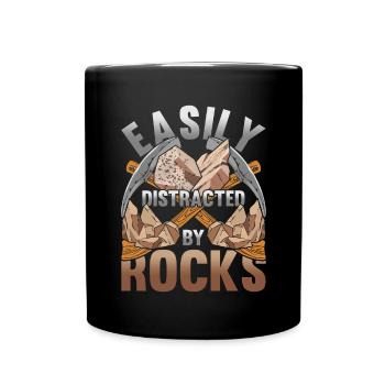 Paläontologe Geologe Geschenk Lustiges Geologie - Tasse einfarbig - Schwarz - Vorne