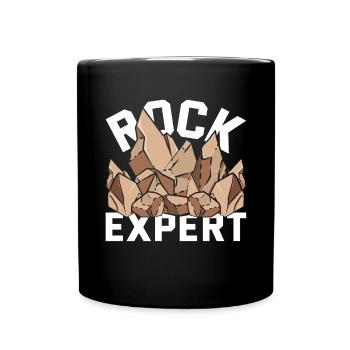Gesteinsammler Experte Geschenk Lustiges Geologie - Tasse einfarbig - Schwarz - Vorne