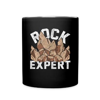 Stone Expert Geologist Gift Funny Geology - Full Colour Mug - black - Front