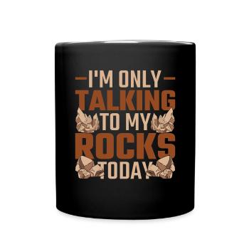 Geologe Steinsammler Geschenk Lustiges Geologie - Tasse einfarbig - Schwarz - Vorne