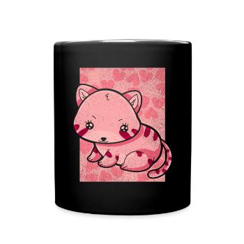 Chat Propriétaire Cadeau Kawaii Chat - Mug uni - noir - Devant