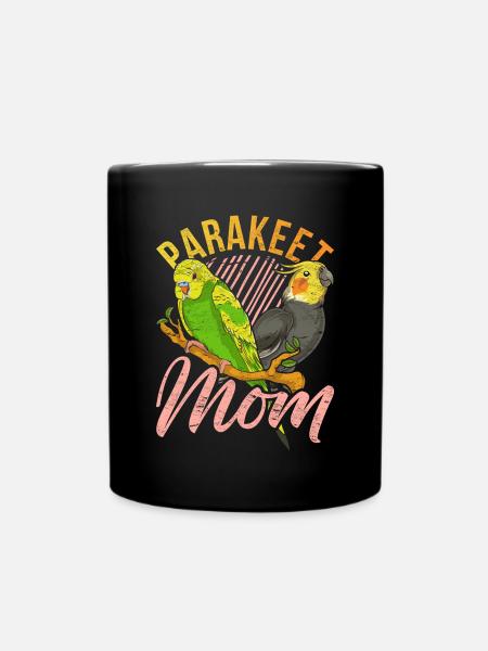 Sittich Mama Vogel Muttertag Geschenk Sittich - Tasse einfarbig - Schwarz