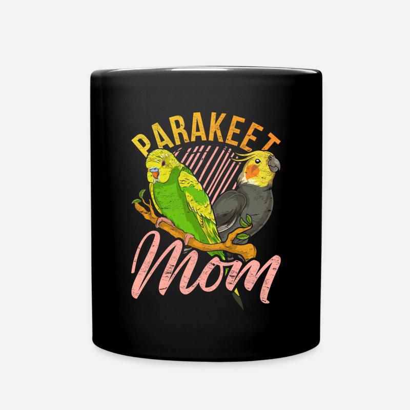 Sittich Mama Vogel Muttertag Geschenk Sittich - Tasse einfarbig - Schwarz