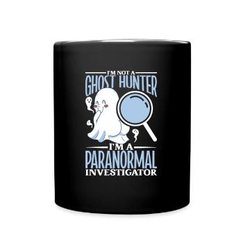 Ich bin paranormaler Ermittler - Tasse einfarbig - Schwarz - Vorne