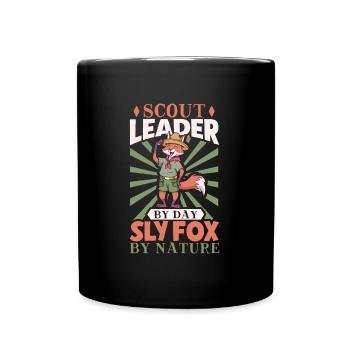 Fox - Boy Scout Teacher - Full Colour Mug - black - Front