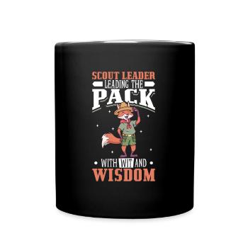 Fox - Scout Supervisor - Full Colour Mug - black - Front