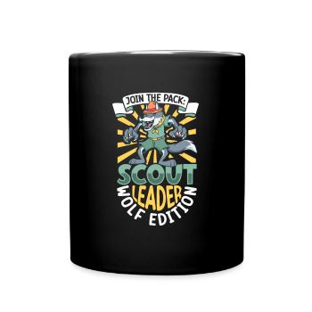 Wolf - Boy Scout Teacher - Full Colour Mug - black - Front
