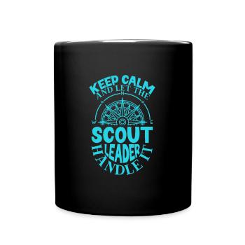 Stay calm - that's what the scout teacher does - Full Colour Mug - black - Front