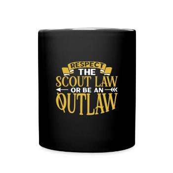 Respect the Scout Law - Scouts - Full Colour Mug - black - Front
