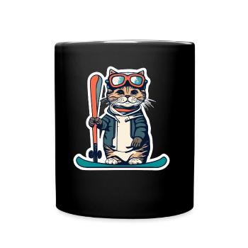 Snowboard - Tasse einfarbig - Schwarz - Vorne