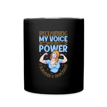 Strong Again - Narcissism Survivors - Full Colour Mug - black - Front
