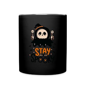 Stay Spooky Halloween Ghost - Mug uni - noir - Devant
