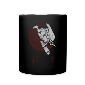 Scavengers Gift Crescent Moon Dreamcatcher Vulture - Full Colour Mug - black - Front