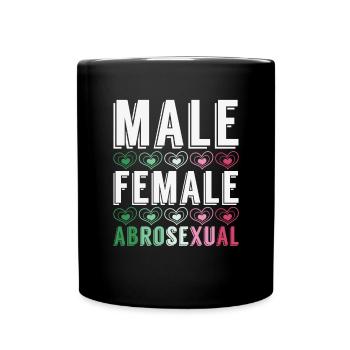 LGBTQIA Gay Pride Month Cadeau Abrossexual - Mug uni - noir - Devant