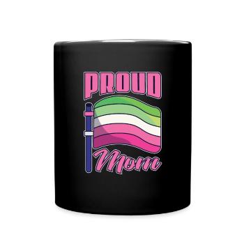 Fière maman LGBT Cadeau de la fête des mères Abrossexual - Mug uni - noir - Devant