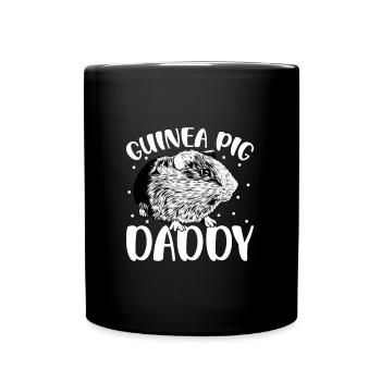 Guinea pig owner - guinea pig dad - Full Colour Mug - black - Front
