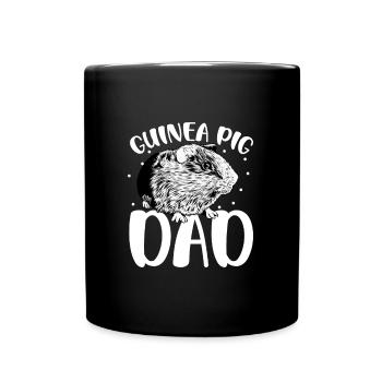 Guinea pig owner - guinea pig dad - Full Colour Mug - black - Front