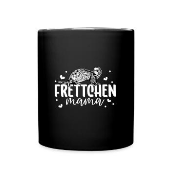 Frettchenliebhaber - Frettchen Mama - Tasse einfarbig - Schwarz - Vorne