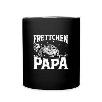 Frettchenliebhaber - Frettchen Papa - Tasse einfarbig - Schwarz - Vorne