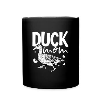Propriétaire de canard - maman canard - Mug uni - noir - Devant