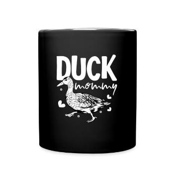 Propriétaire de canard - maman canard - Mug uni - noir - Devant