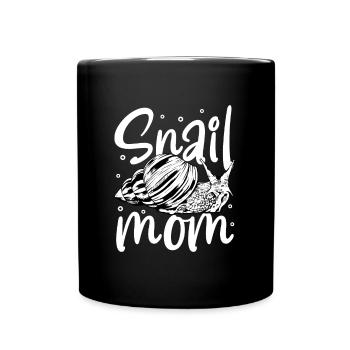 Snail owner - snail mom - Full Colour Mug - black - Front