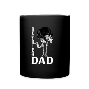 Propriétaire d’autruche - Papa autruche - Mug uni - noir - Devant