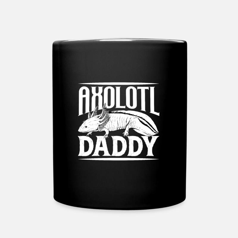 Axolotlbesitzer - Axolotl Papa - Tasse einfarbig - Schwarz