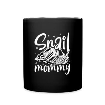 Snail owner - snail mom - Full Colour Mug - black - Front