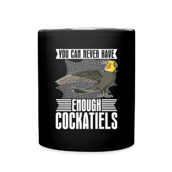 Oiseau Perroquet Cadeau Cockatiel Drôle - Mug uni - noir - Devant