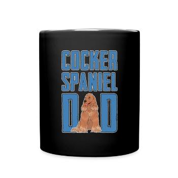 Chiens Papa Fête des pères Cadeau Cocker Spaniel - Mug uni - noir - Devant
