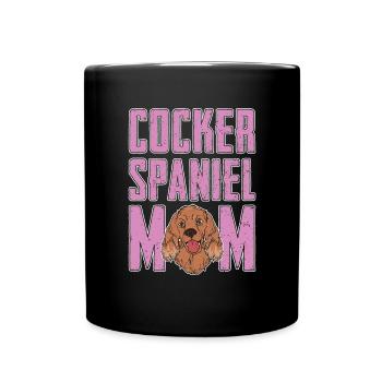 Cocker Spaniel Maman Fête des mères Cadeaux Chiens - Mug uni - noir - Devant
