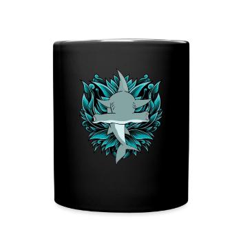 Requin-marteau Océan Animal Animal de Mer Cadeau Requin - Mug uni - noir - Devant