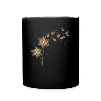 Exotic Fruit Fruit Gift Dandelion Pineapple - Full Colour Mug - black - Front