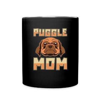 Chiens Maman Pet Fête des mères Cadeau Puggle - Mug uni - noir - Devant