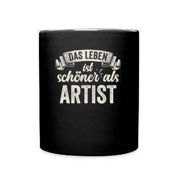 Lustige Künstler Malerei Ausstellung Kreativität - Tasse einfarbig - Schwarz - Vorne