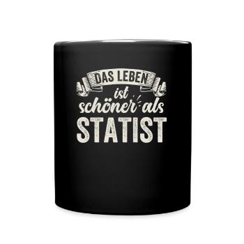 Lustige Statist Daten Analyse Diagramm Mathematik - Tasse einfarbig - Schwarz - Vorne
